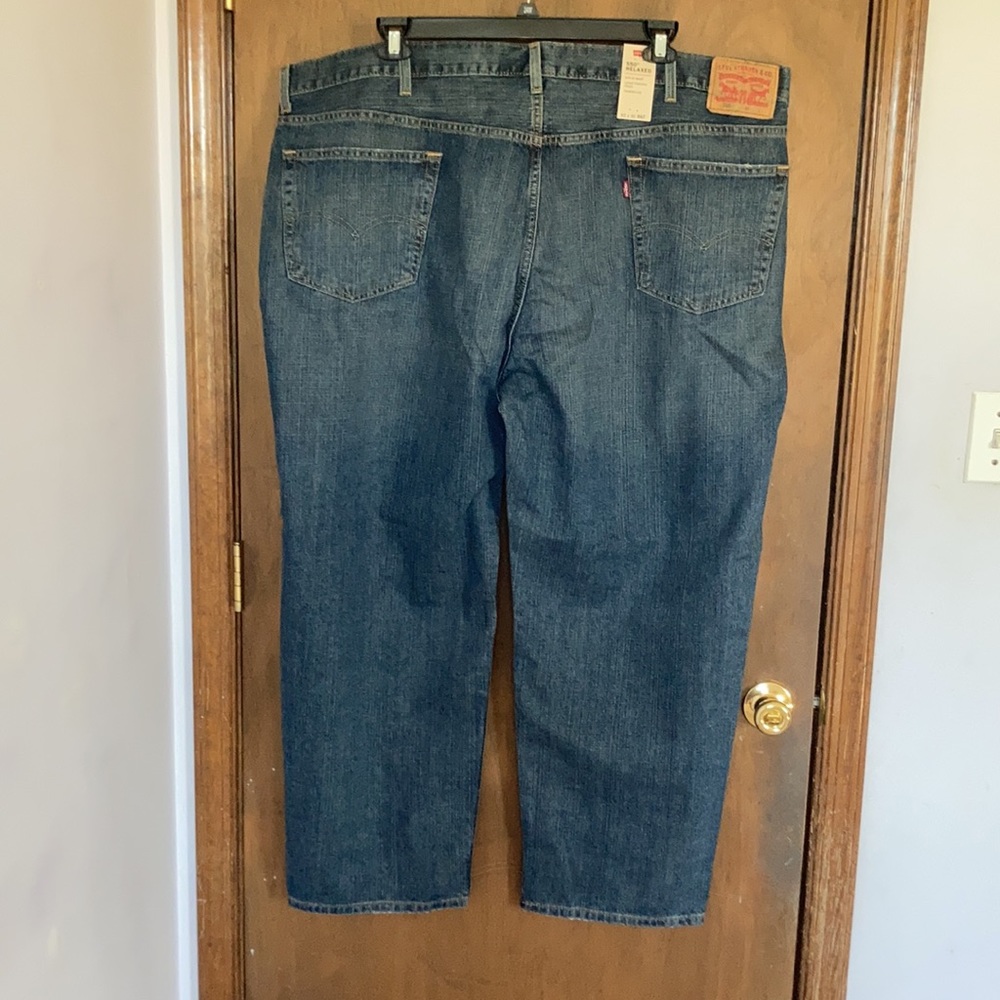 Relisted Levi’s 550 relaxed jean loose through thigh tapered leg cotton 38 46 50 - Picture 9 of 17